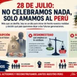 ¡No hay nada que celebrar! Este 28 de julio el Perú llora la traición de sus propios hijos