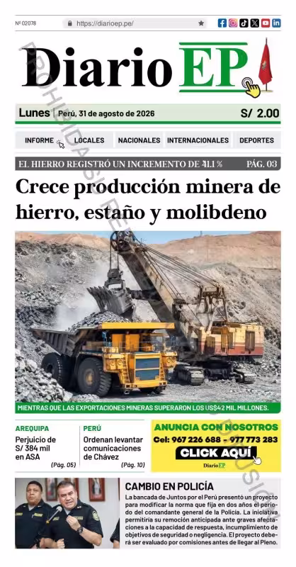 Arequipa – Diario EP 31-08