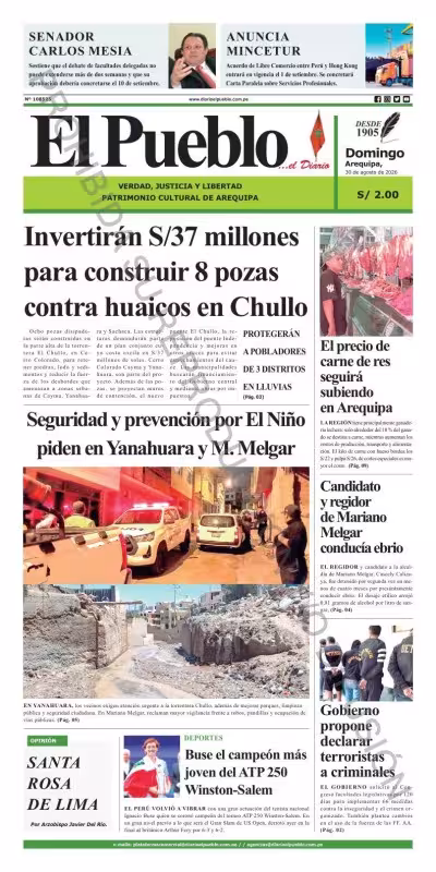 Arequipa – El Pueblo 30-08