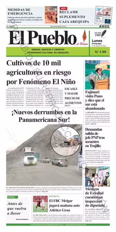Arequipa – El Pueblo 31-08