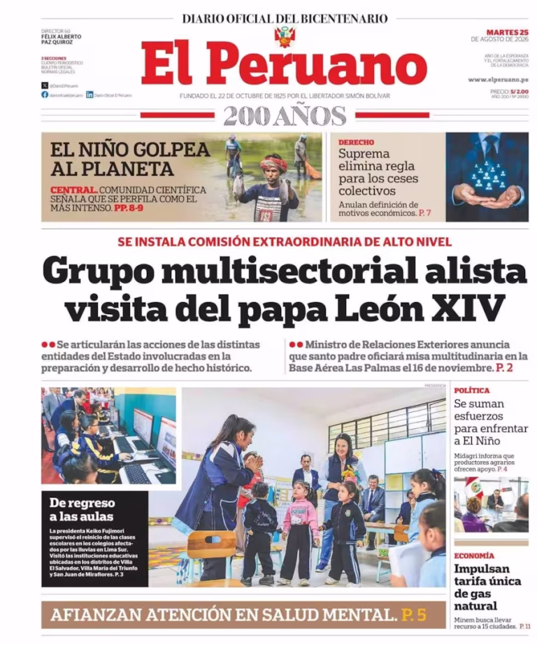 El Peruano 25-08