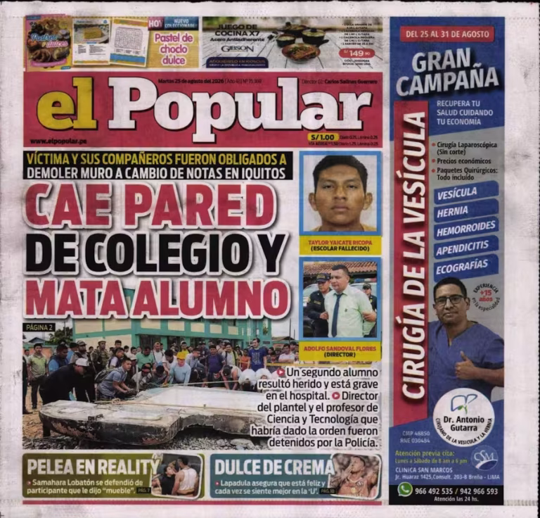 El Popular 25-08