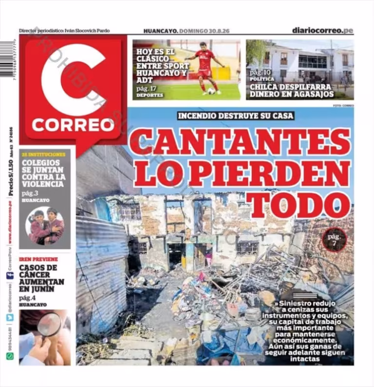Huancayo – Correo 30-08