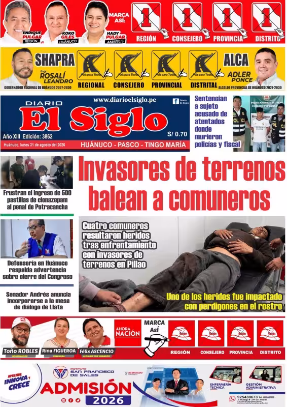 Huánuco – El Siglo 31-08