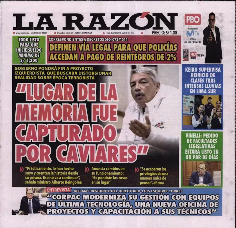 La Razón 25-08