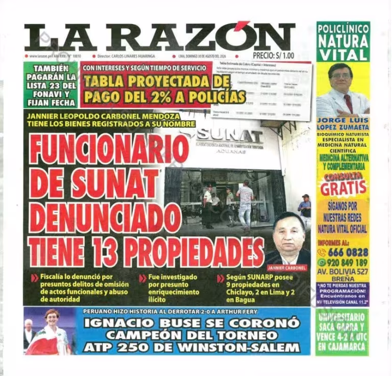 La Razón 30-08