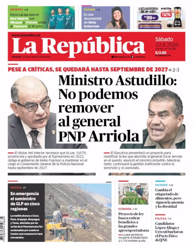 La República 22-08