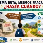 La educación peruana se hunde y el Gobierno no tiene rumbo!
