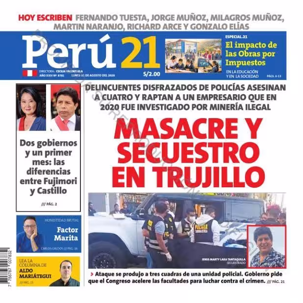 Perú 21 31-08