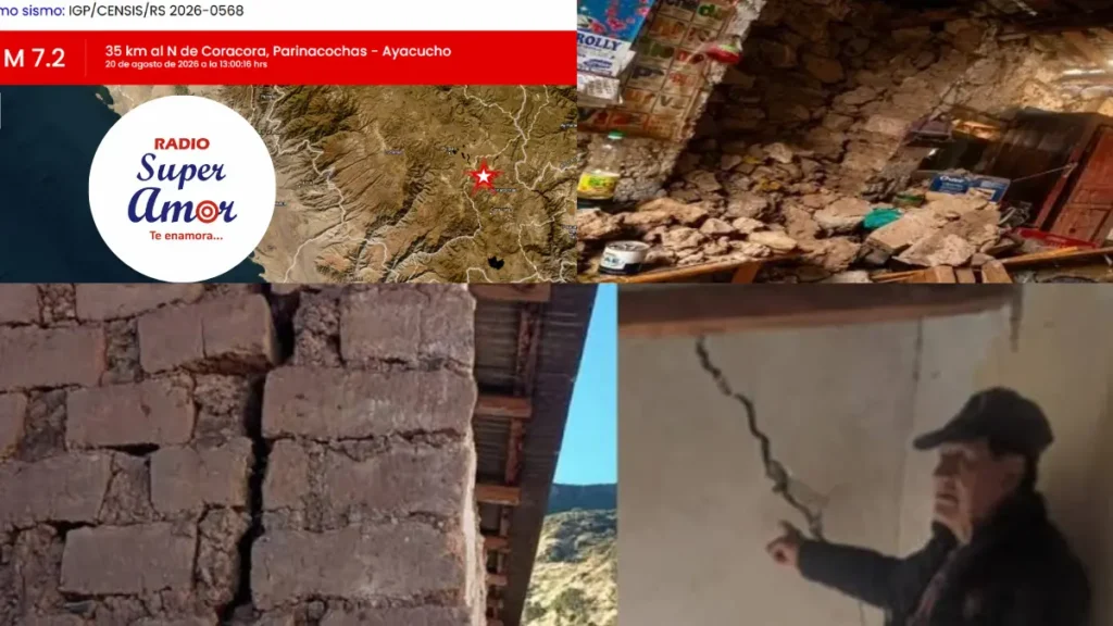 Sismo de 7.2 golpea Ayacucho: heridos, viviendas afectadas y daños en colegios y centros de salud tras terremoto de Coracora