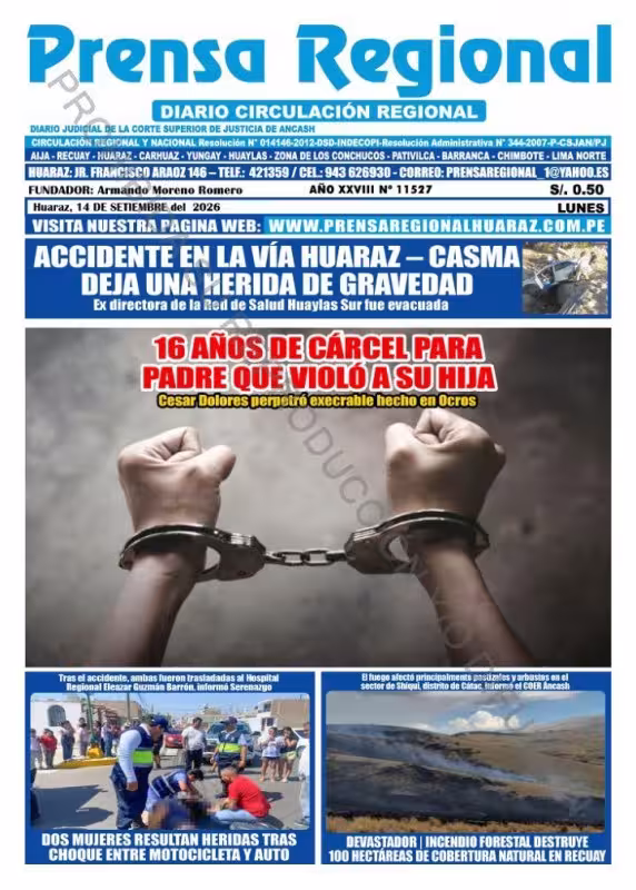 Áncash Prensa Regional 14-09