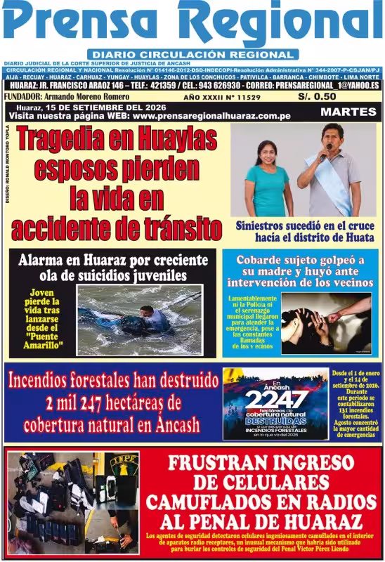 Áncash Prensa Regional 15-09