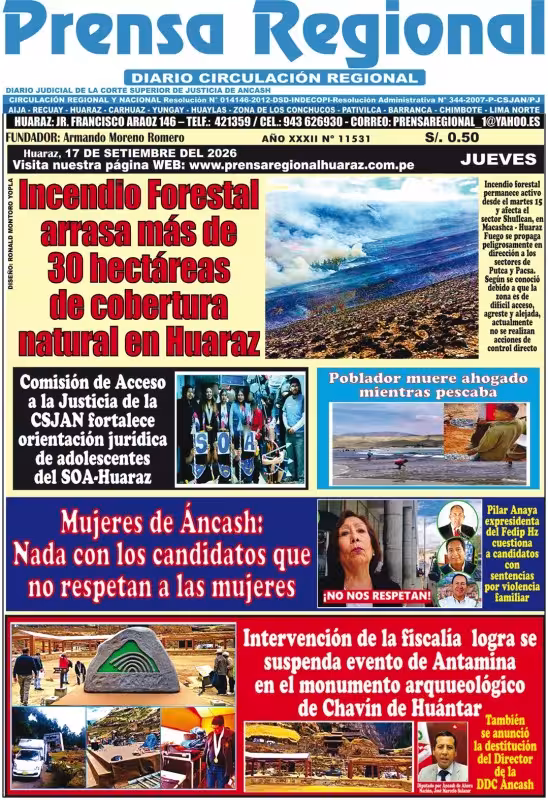 Áncash Prensa Regional 17-09