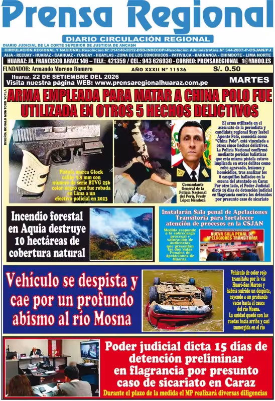 Áncash Prensa Regional 22-09