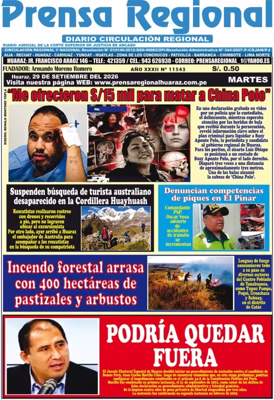 Áncash Prensa Regional 29-09