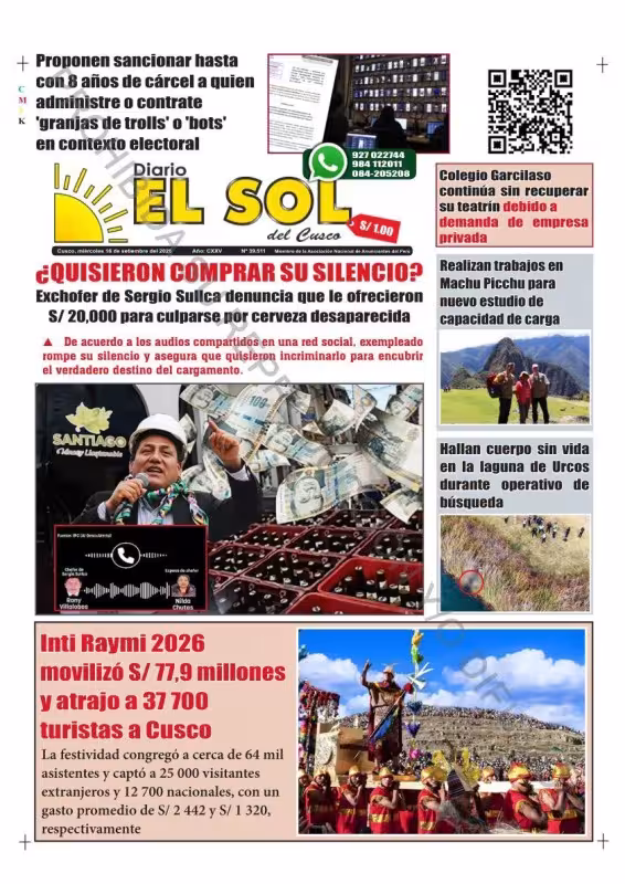 Cusco El Sol 16-09