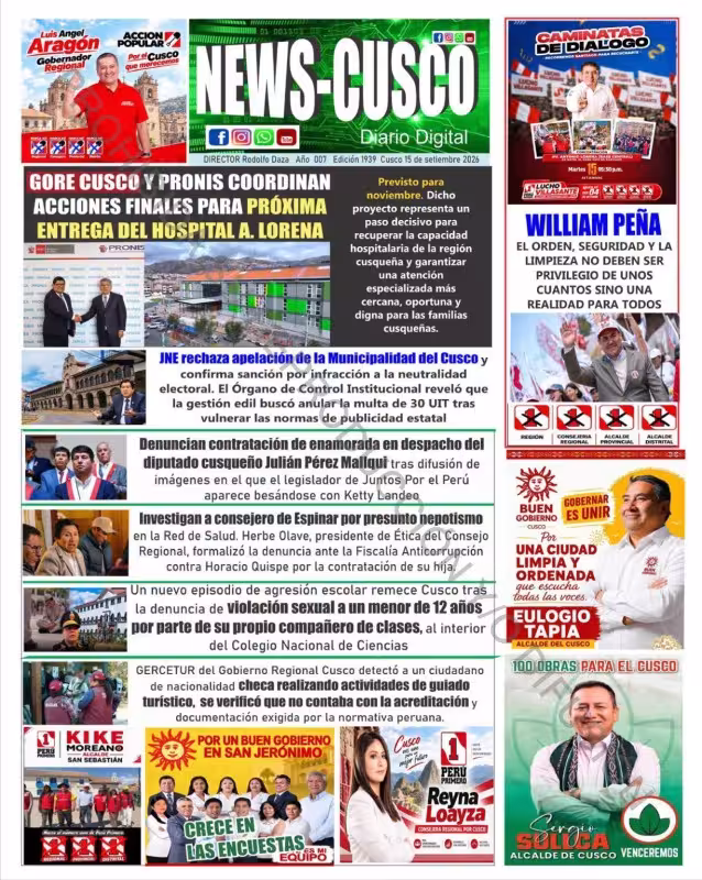 Cusco News 15-09