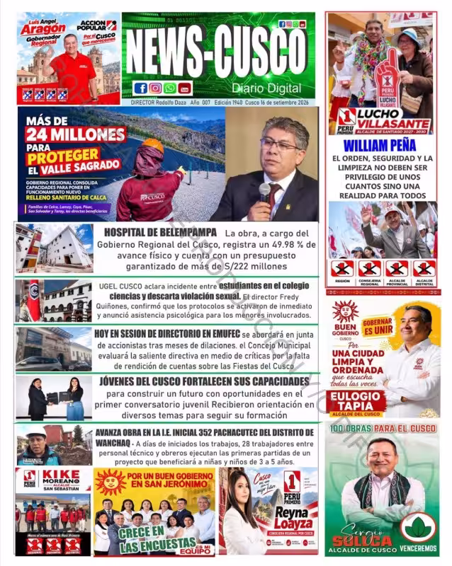 Cusco News 16-09