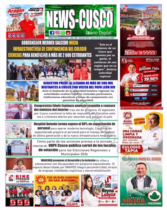 Cusco News 22-09