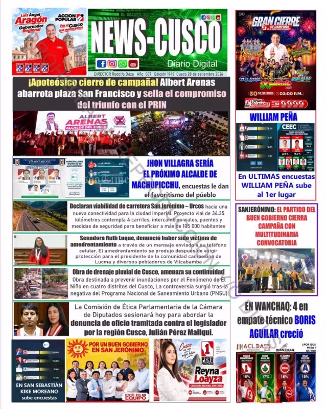 Cusco News 28-09