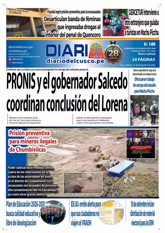 Diario del Cusco 15-09