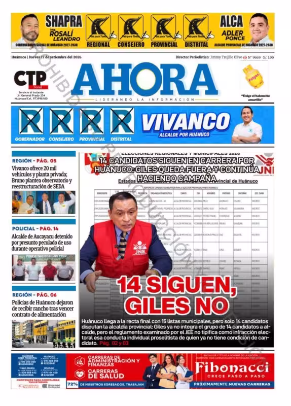 Huánuco Ahora 17-09