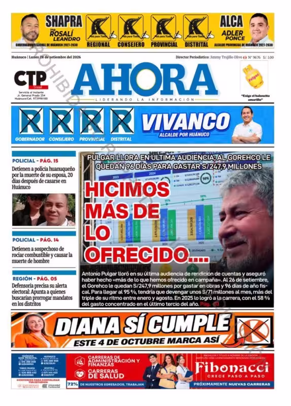 Huánuco Ahora 28-09