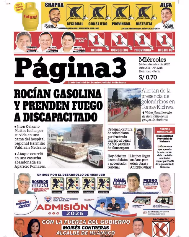 Huánuco Página 3 16-09