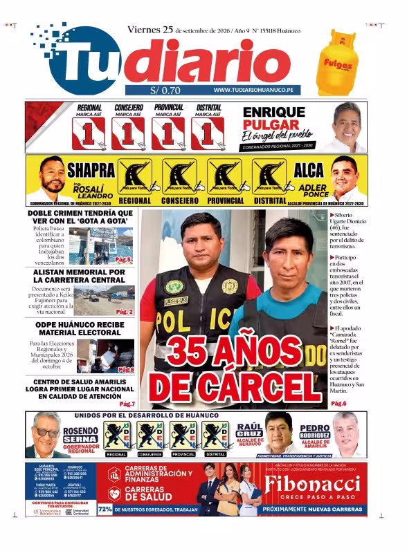 Huánuco Tu Diario 25-09