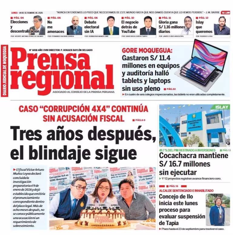 Moquegua Prensa Regional 14-09