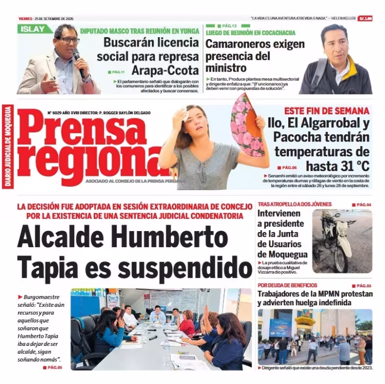 Moquegua Prensa Regional 25-09