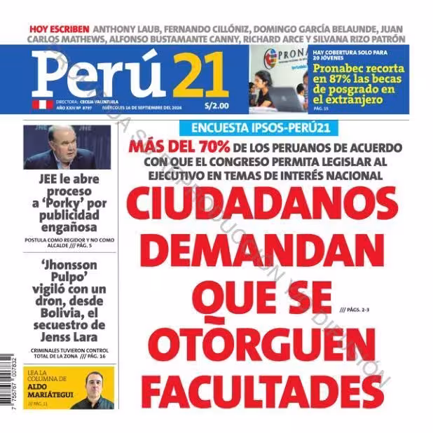 Perú 21 16-09