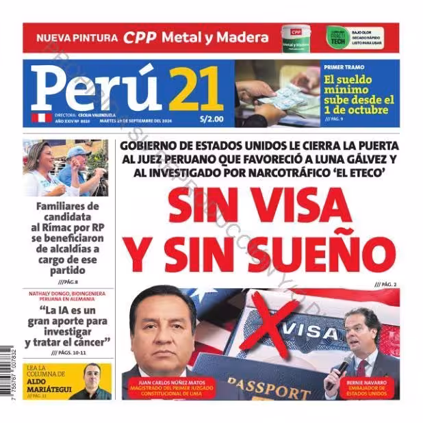 Perú 21 29-09