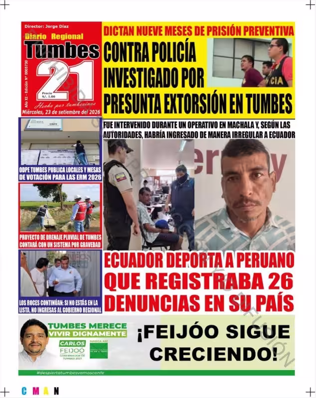Tumbes Correo 23-09