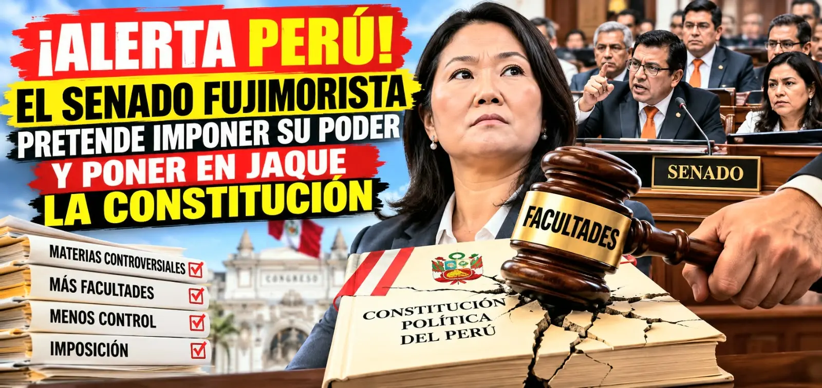 ¡Alerta Perú! El Senado Fujimorista Pretende Imponer Su Poder Y Poner En Jaque La Constitución