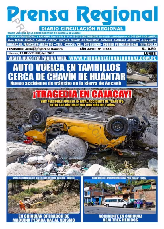 Áncash Prensa Regional 12-10