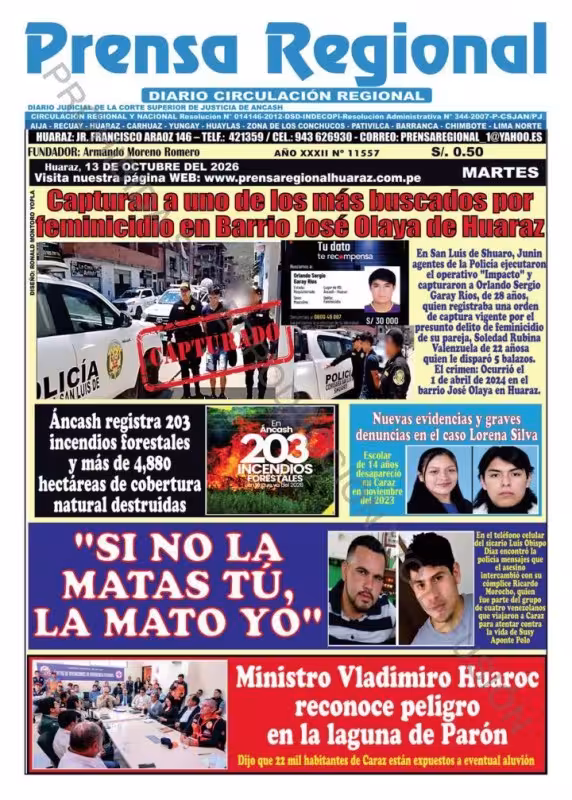 Áncash Prensa Regional 13-10