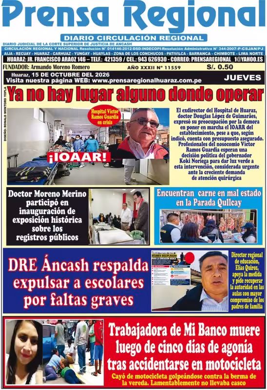Áncash Prensa Regional 15-10