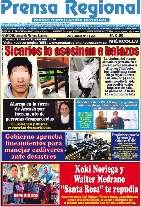 Áncash Prensa Regional 21-10