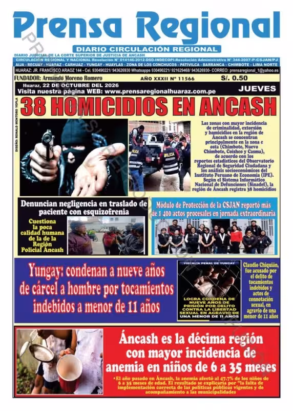 Áncash Prensa Regional 22-10