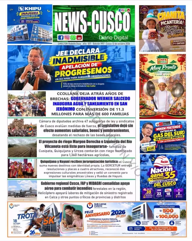 Cusco News 12-10