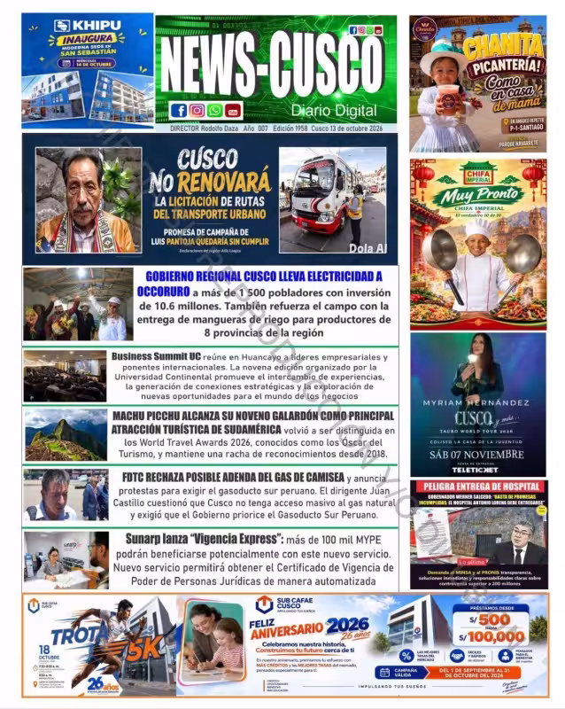 Cusco News 13-10