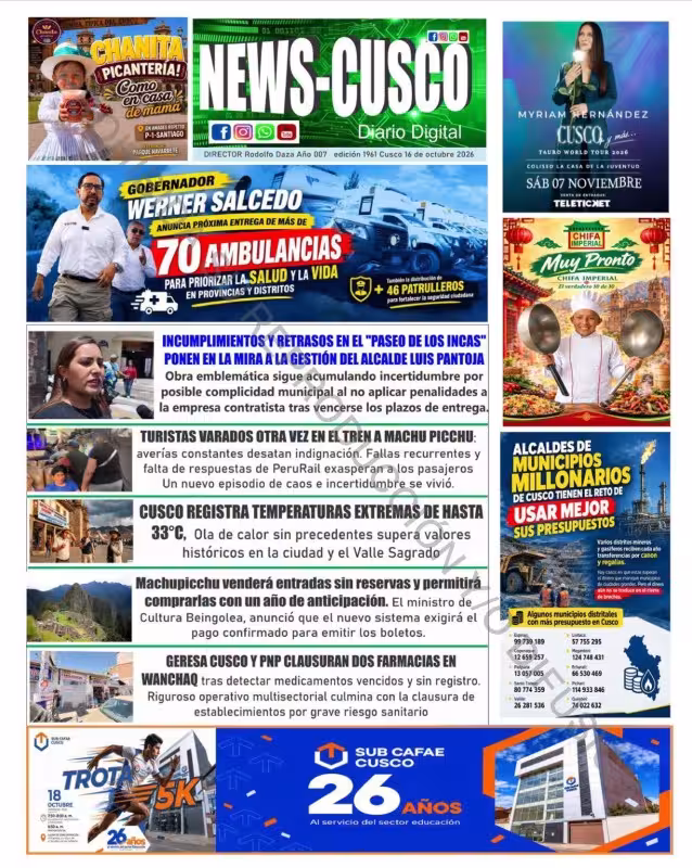 Cusco News 16-10
