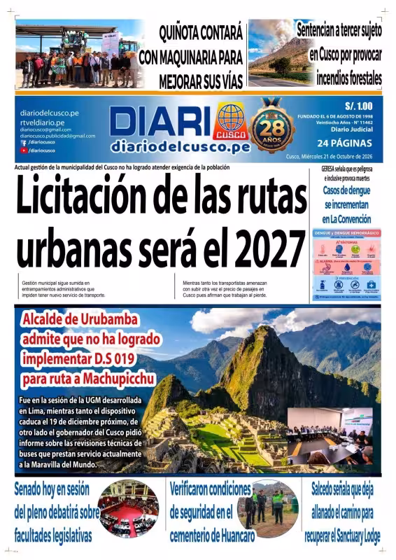 Diario Cusco 21-10