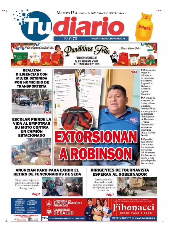 Huánuco Tu Diario 13-10