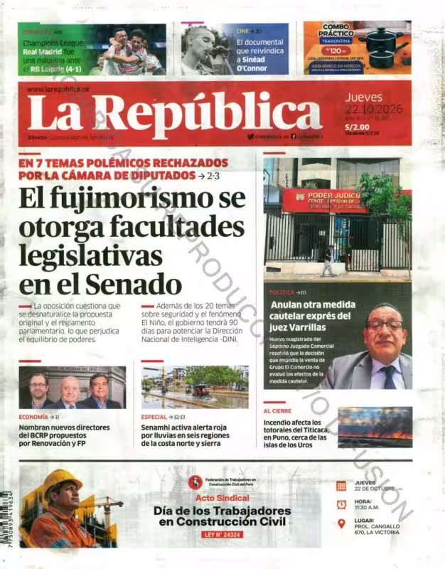 La República 22-10