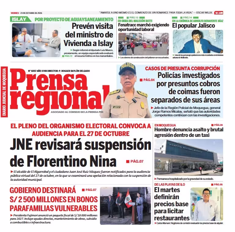 Moquegua Prensa Regional 23-10