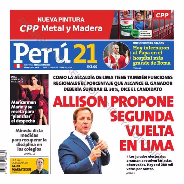 Perú 21 13-10